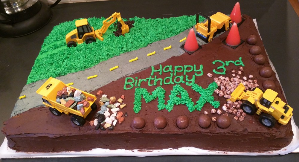 Construction Site Birthday Cake